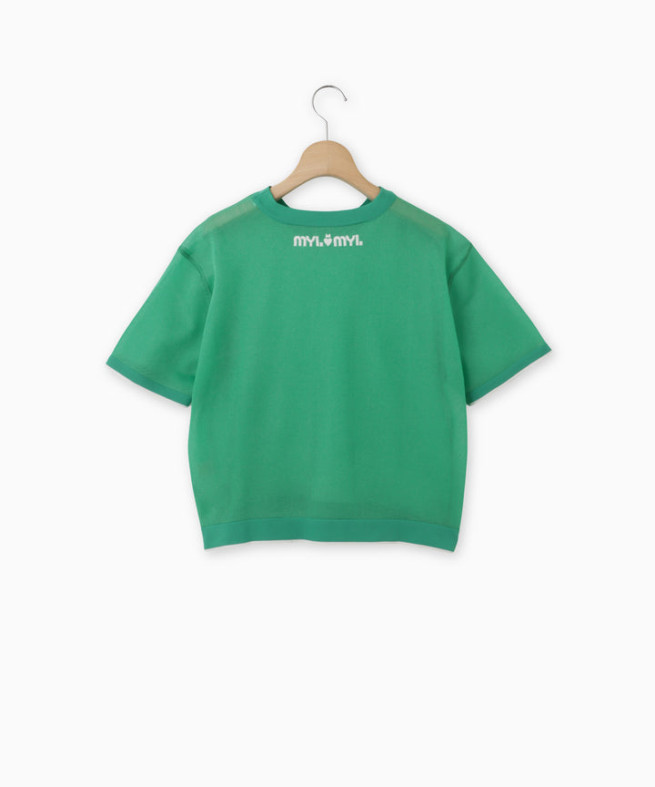 チェーンステッチニットTシャツ