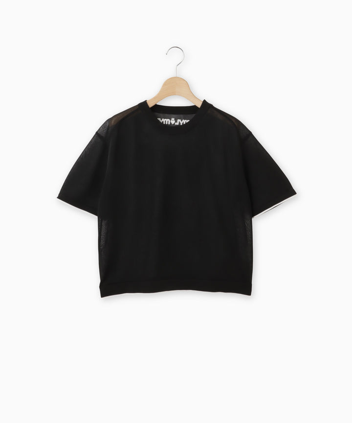 チェーンステッチニットTシャツ