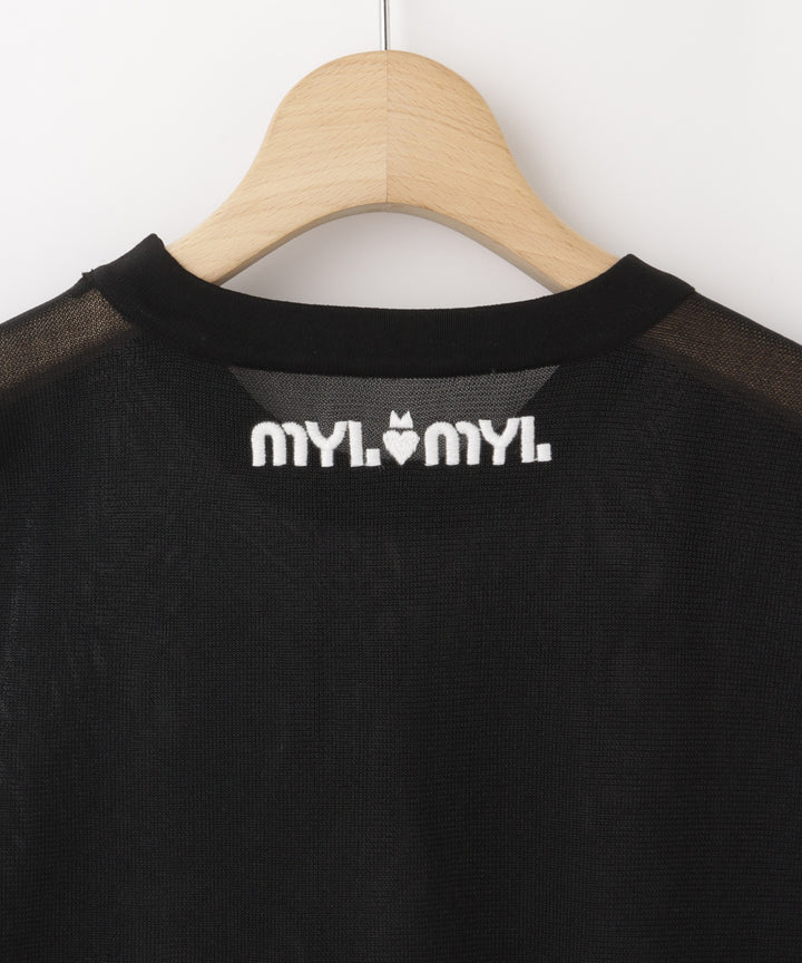 チェーンステッチニットTシャツ