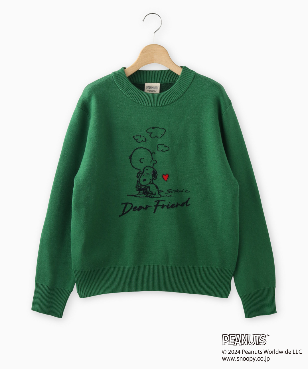 シナコバグリーン イラストプリント 綿セーター シナコバ シナコバグリーン イラストプリント 綿セーター シナコバ