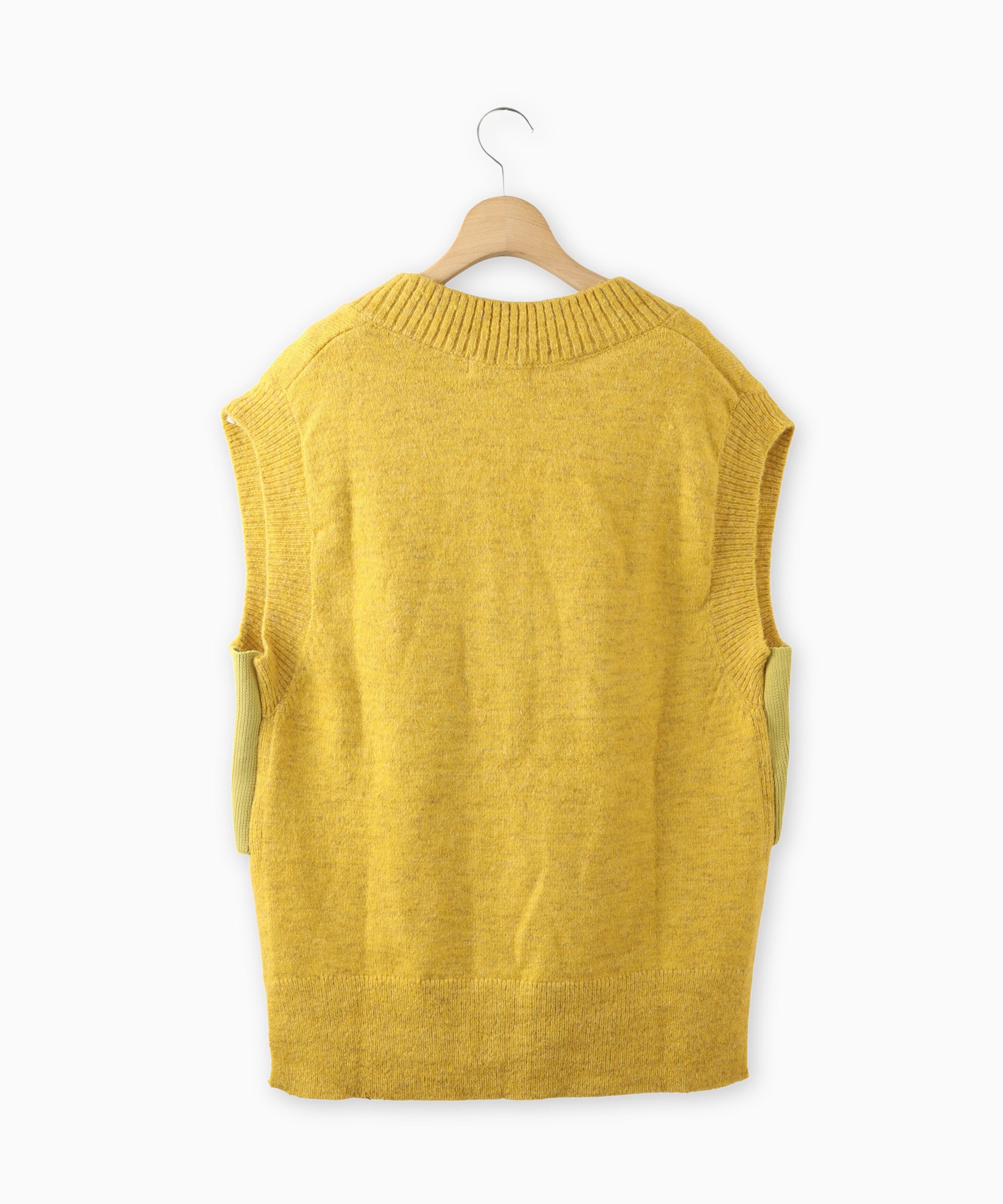 ミックスヤーンミドルゲージニットベスト – FACE SANS FARD