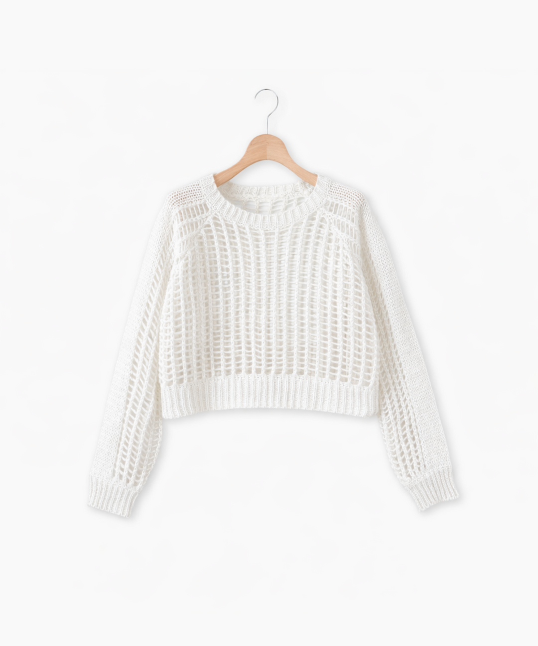 メッシュニットトップス