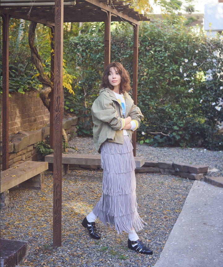 フリンジタイトスカート