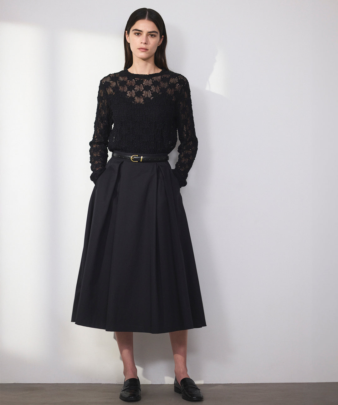 レースカットソー