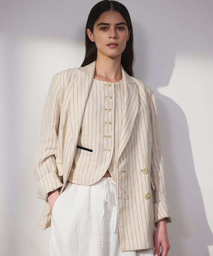 リネンコンパクトベスト