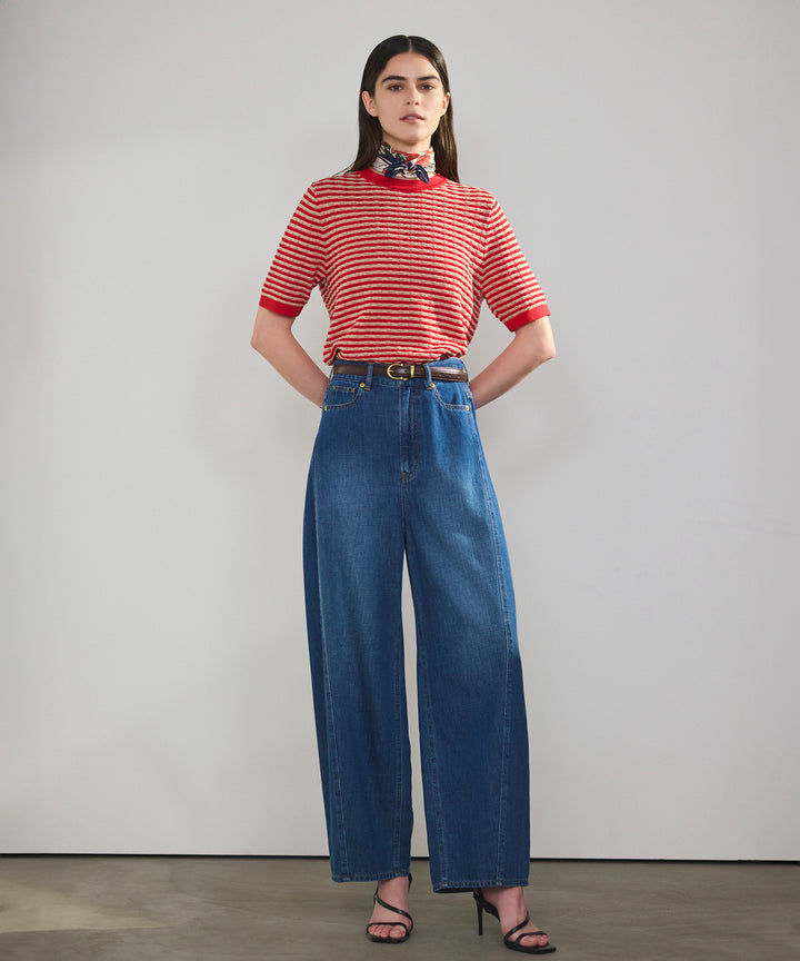 バルーンシルエットデニムパンツ