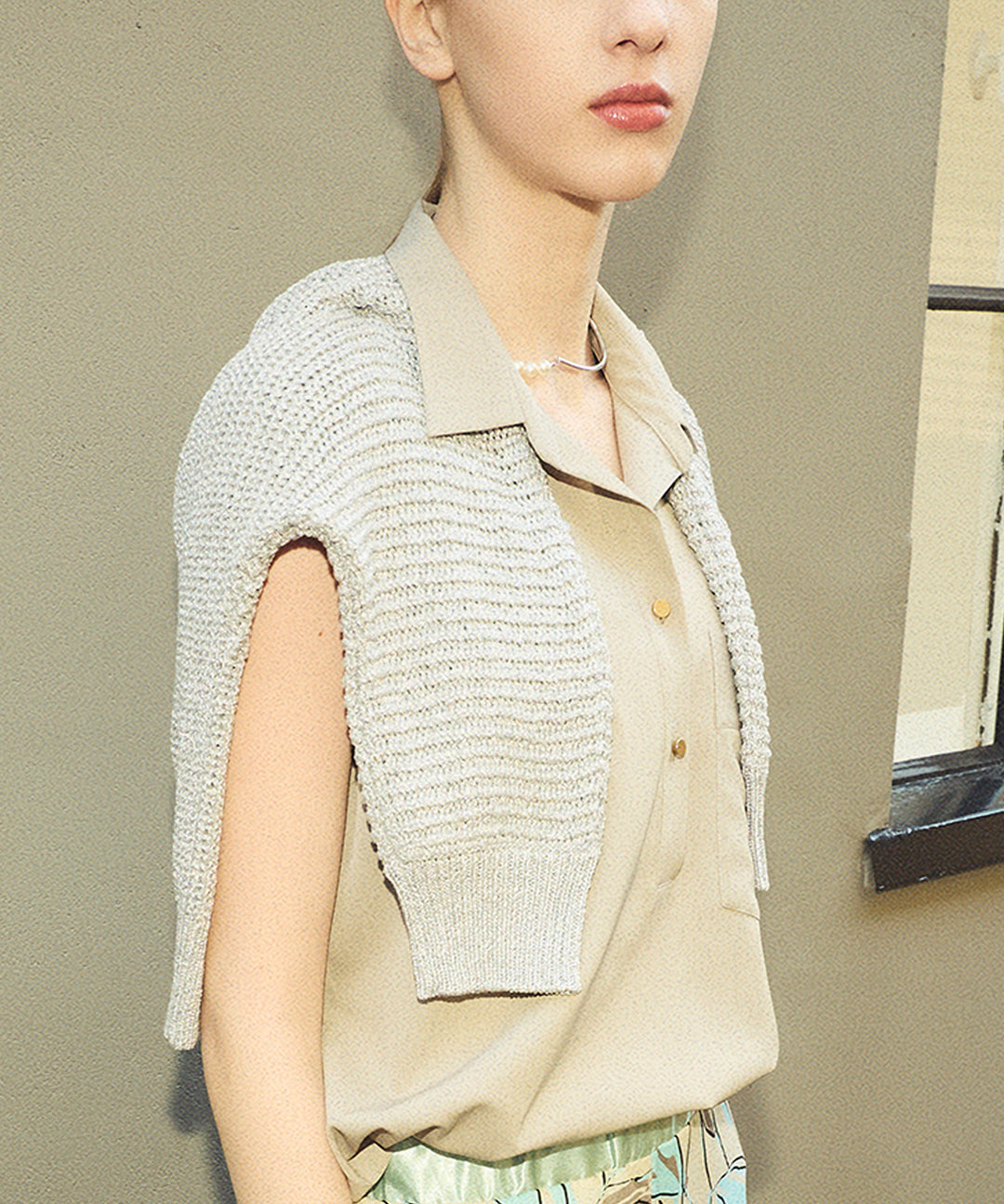 ドルマンZIPカーディガン