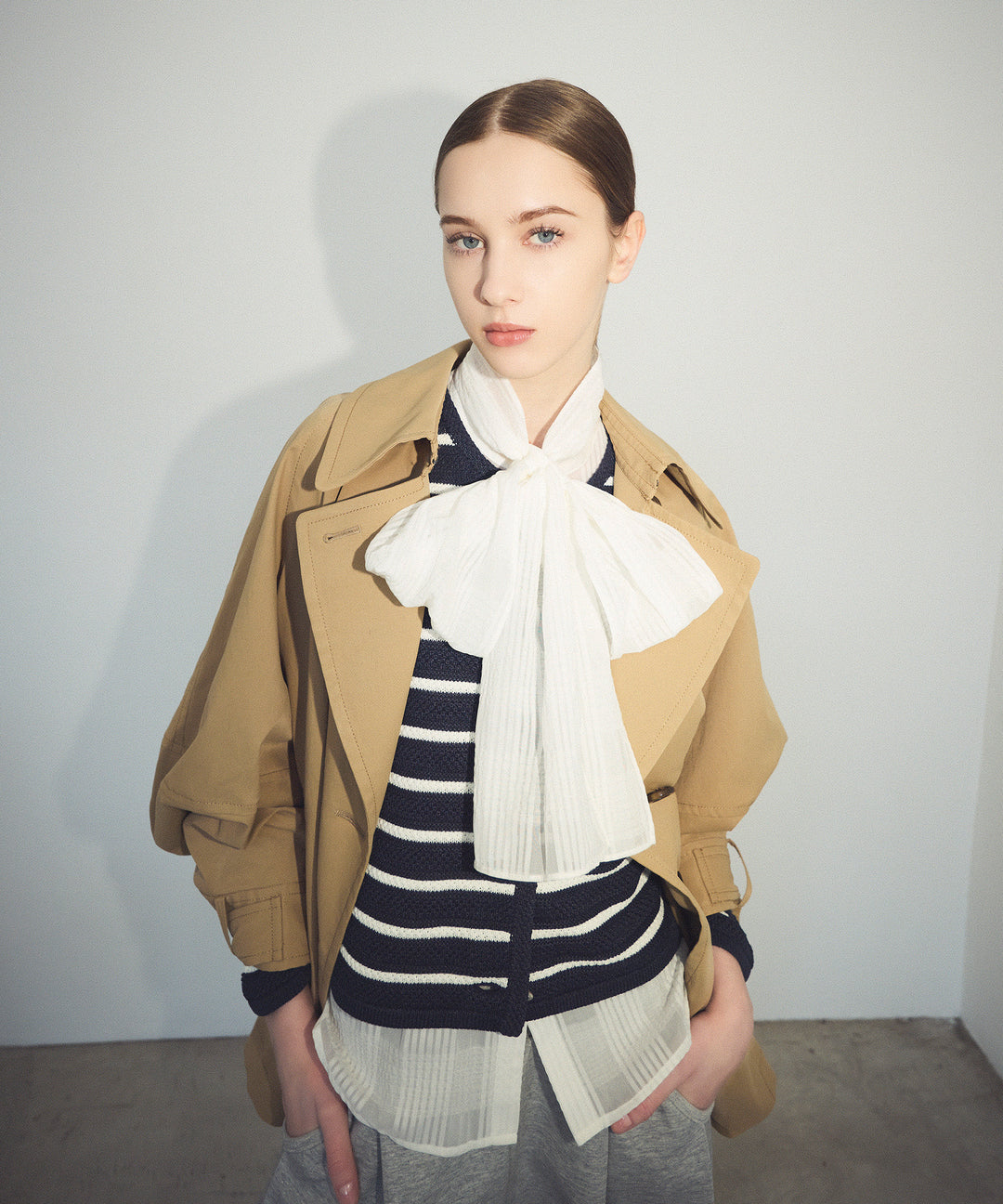 ボリュームスリーブトレンチコート