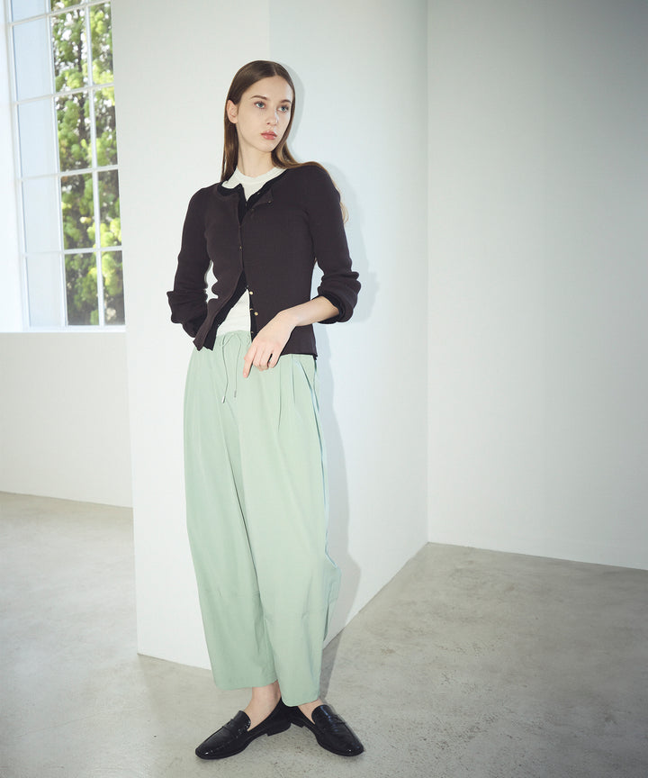 リブニットカーディガン