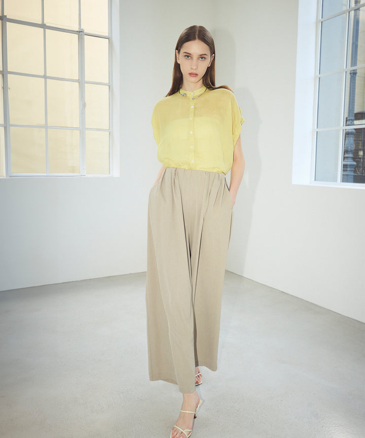 タックワイドシルエットパンツ