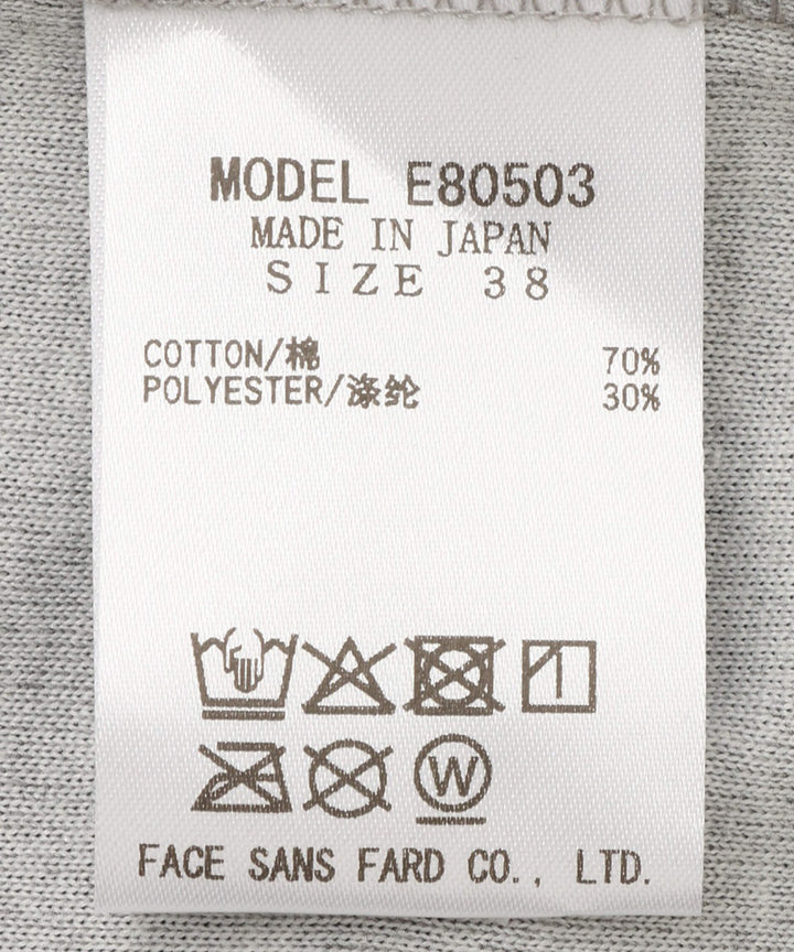 ベロアロゴプリントロングスリーブTシャツ