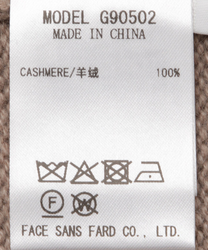 ハーフスリーブカシミヤニット