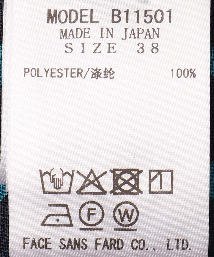 ドットプリントボウタイブラウス