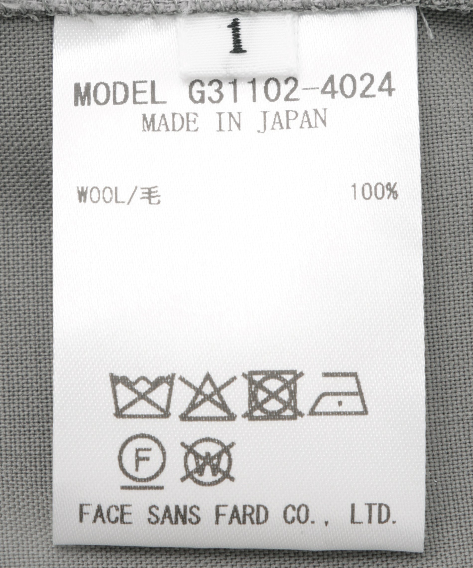 ウールジャンプスーツ – FACE SANS FARD