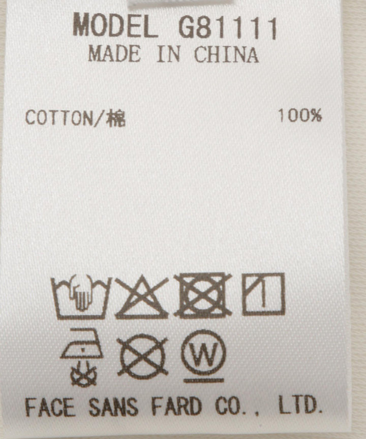 バックロゴプリントTシャツ