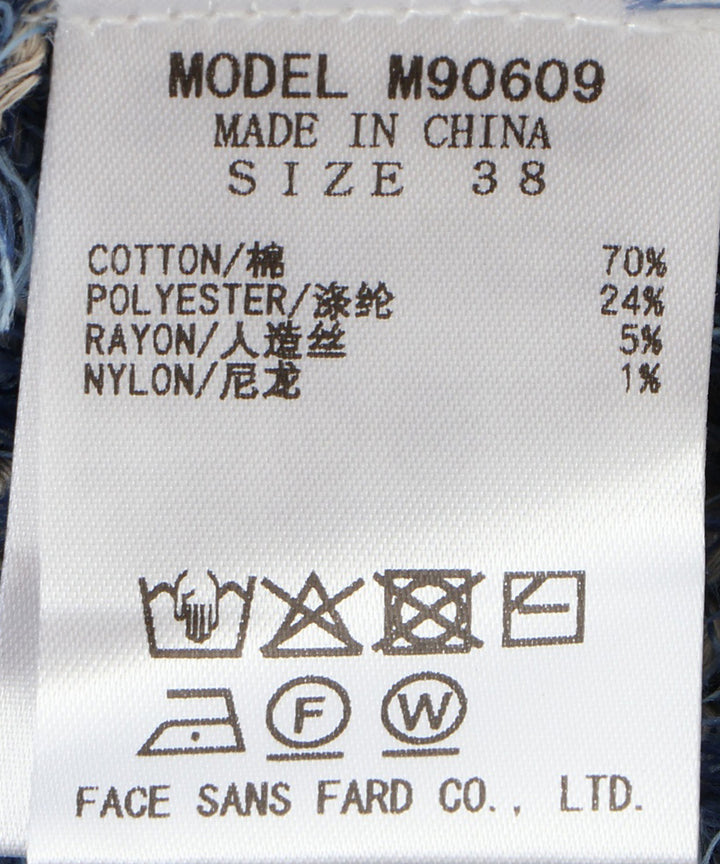 フェザーヤーンバックリボンニット