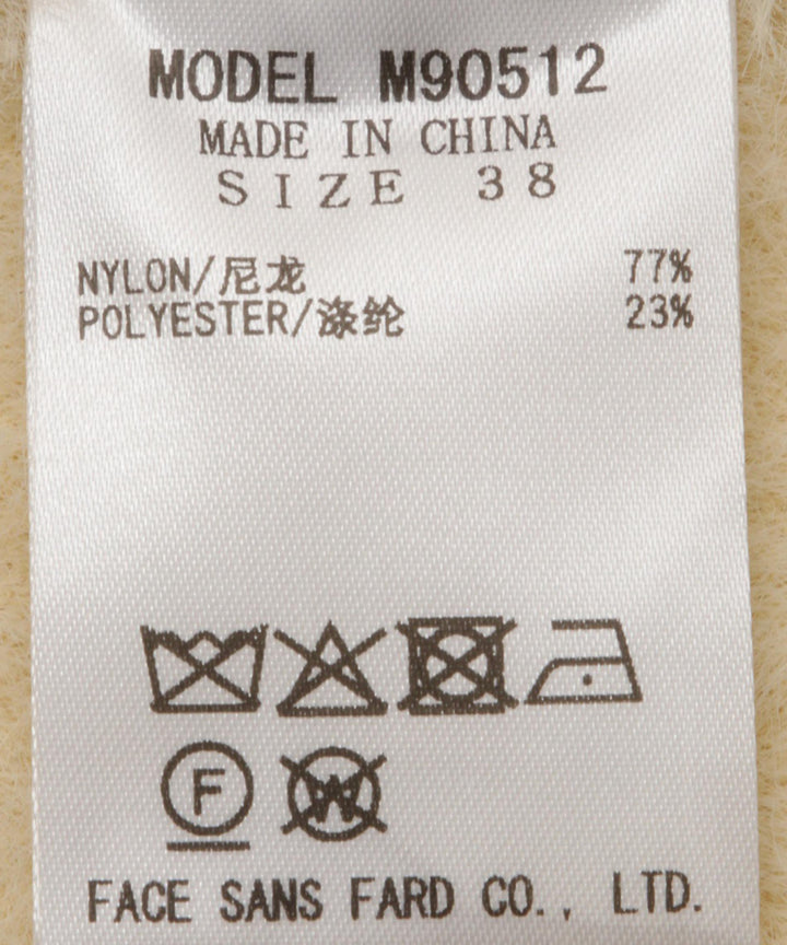 配色デザインニットブルゾン