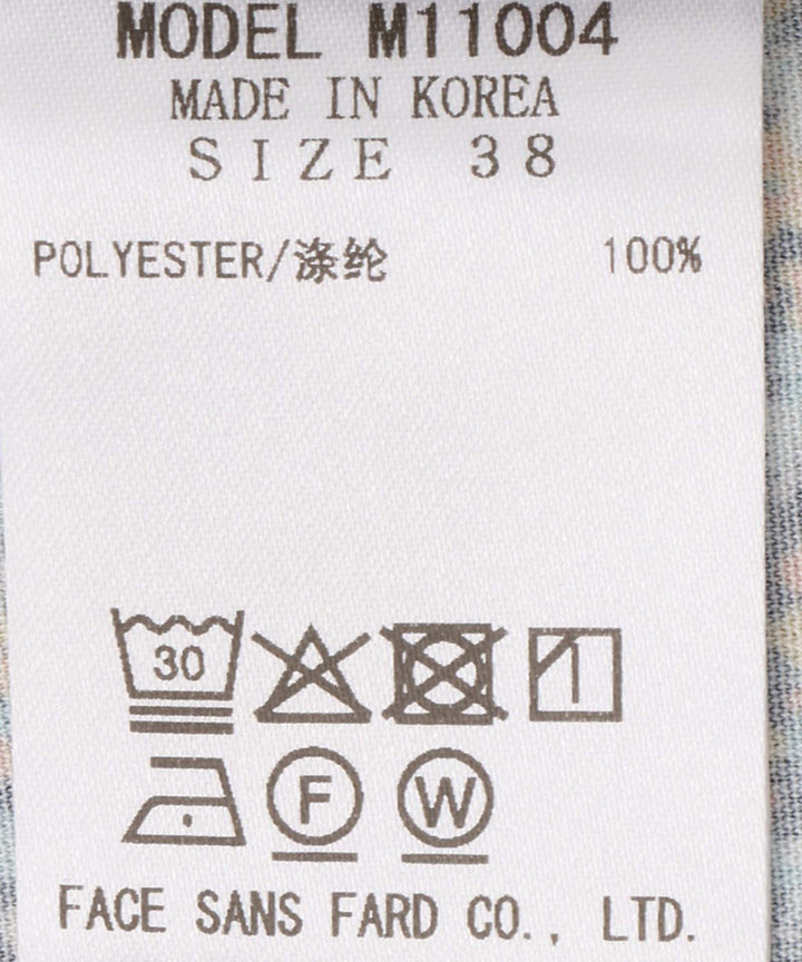 フラワープリントギャザーブラウス