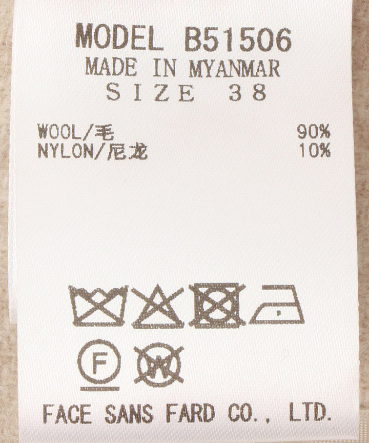 ノーカラーポンチョコート