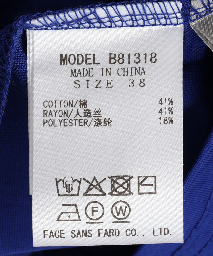 マーセライズコットンワンピース