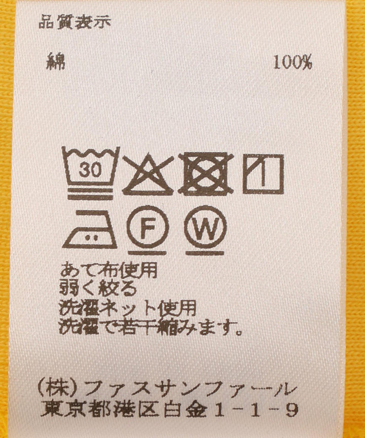 UネックロゴTシャツ