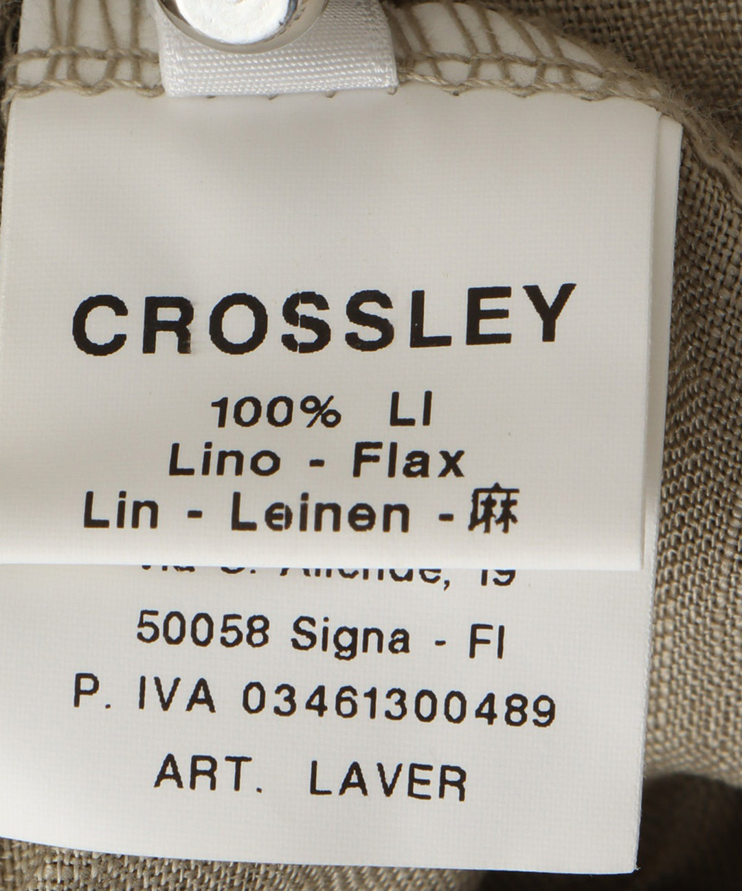 リネンパンツ｜CROSSLEY