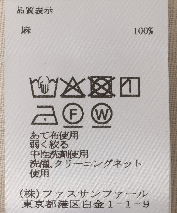 リネンシャツブラウス