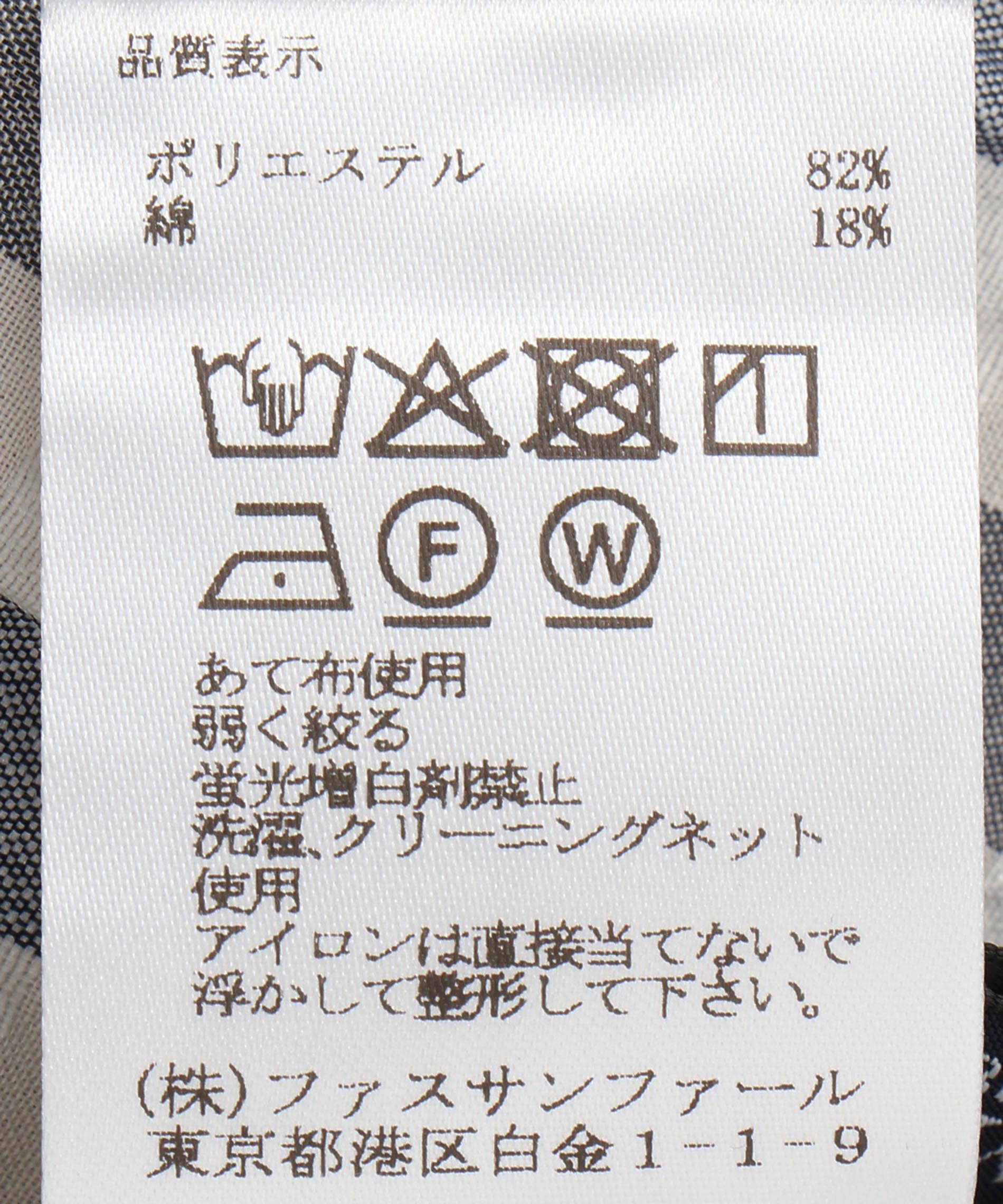 ブラック　ギンガムチェックブラウス ギンガムチェックブラウス - RAPUCALUSON