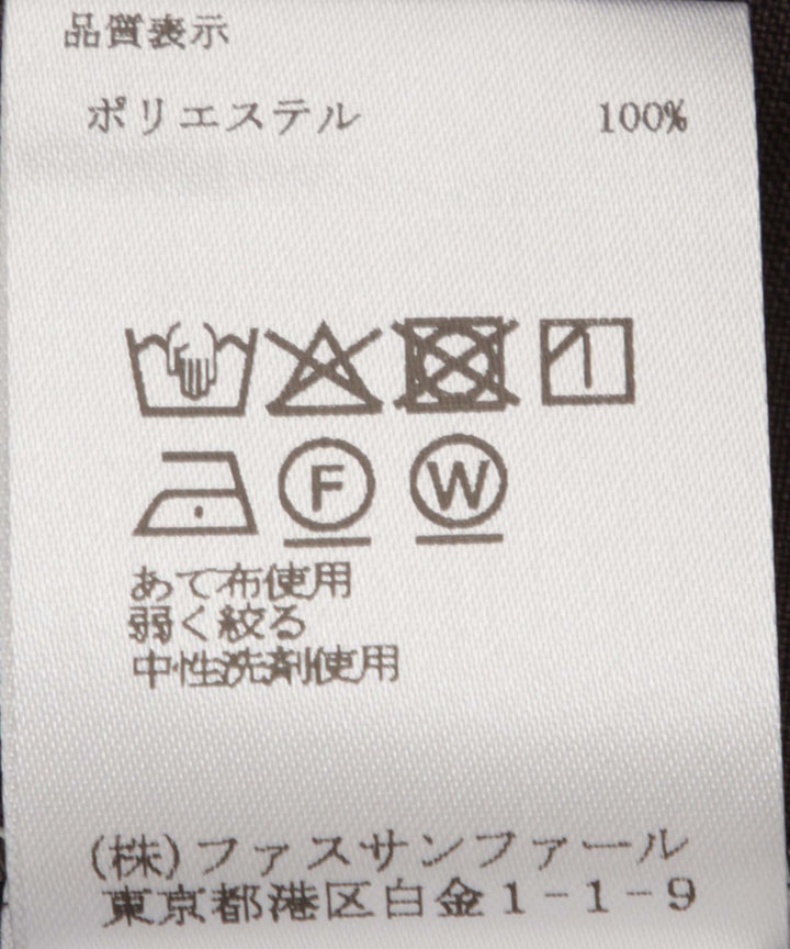 ゴールドボタンリボンブラウス