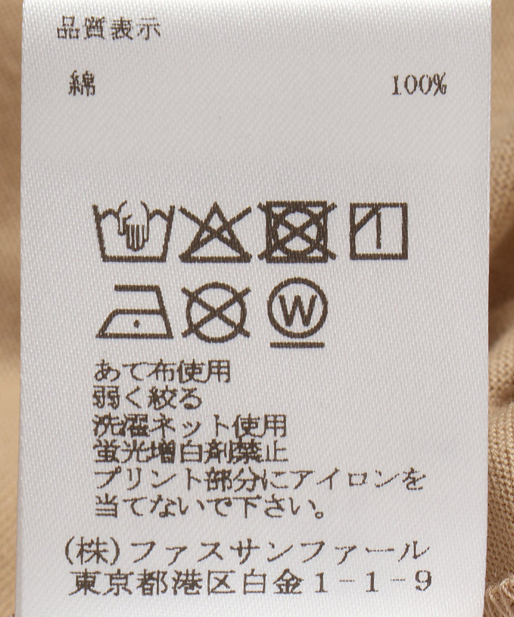 フラワーモチーフカレッジロゴTシャツ