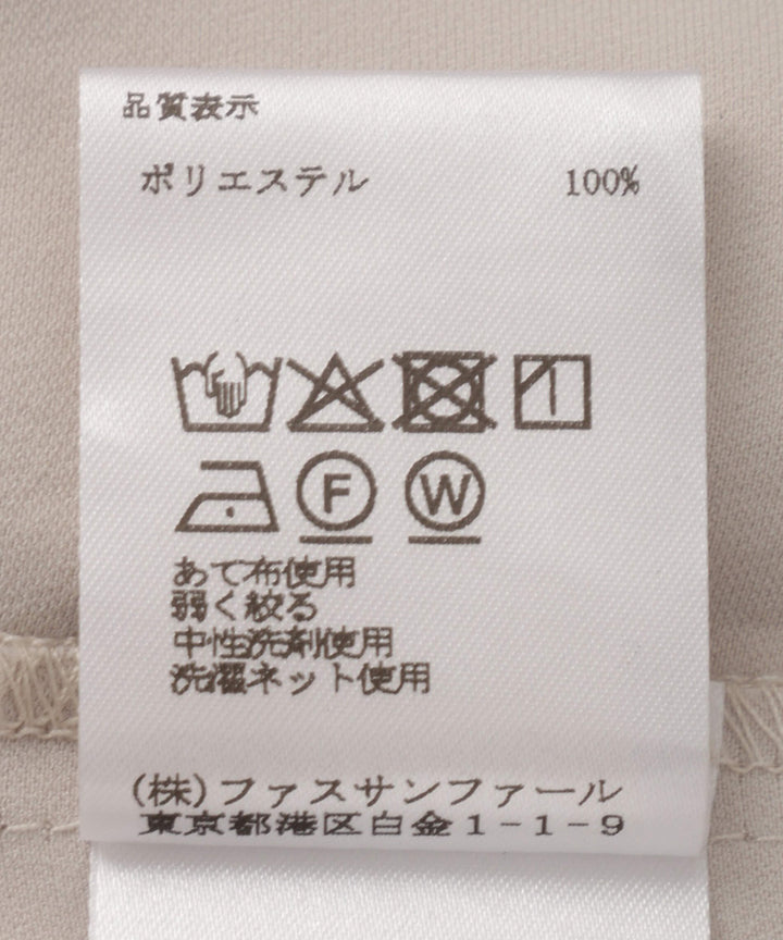ヴィンテージサテンレースアップブラウス