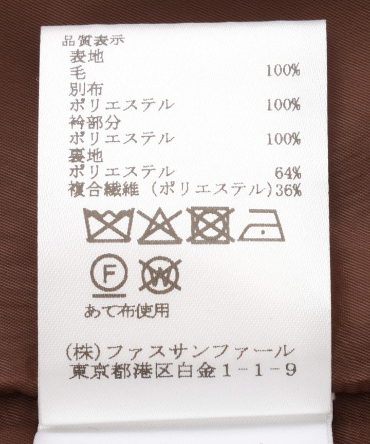 グレンチェックショートコート