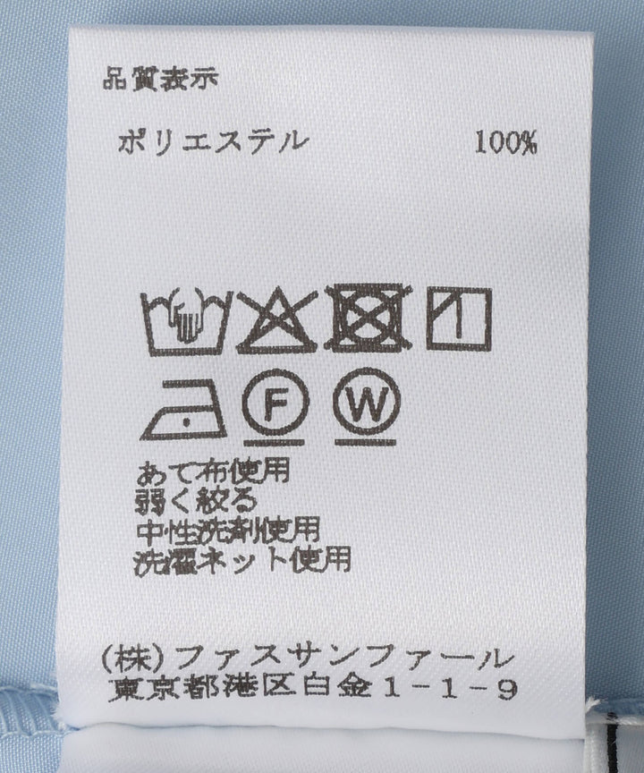 ボウタイフリルネックブラウス