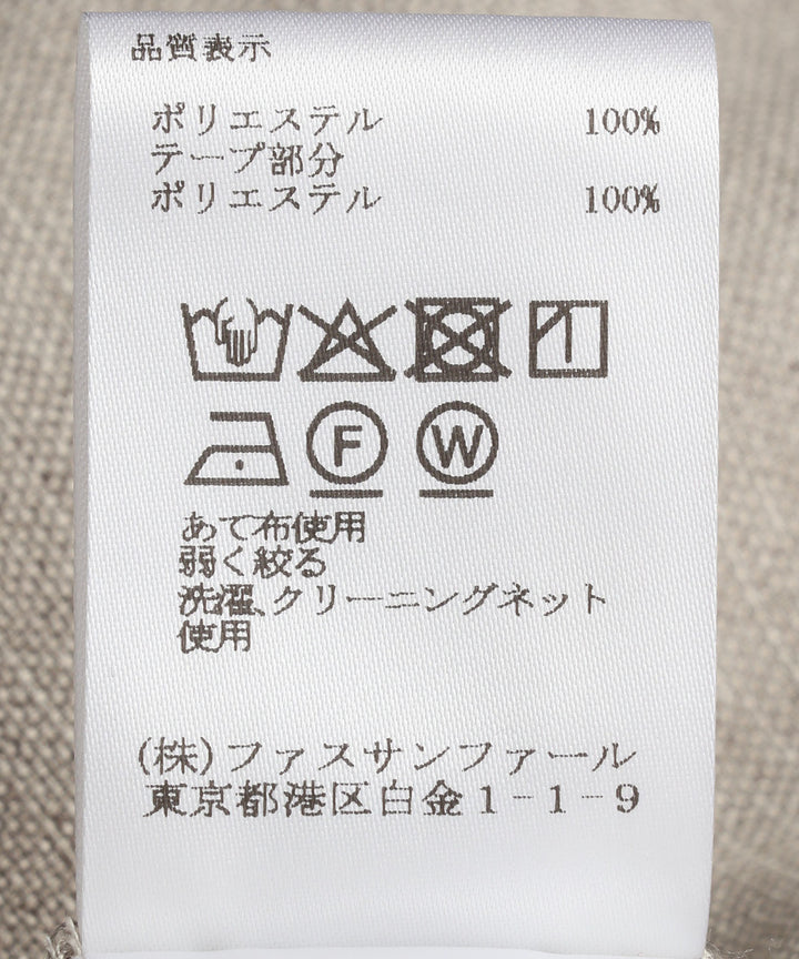 ノースリーブシャツワンピース