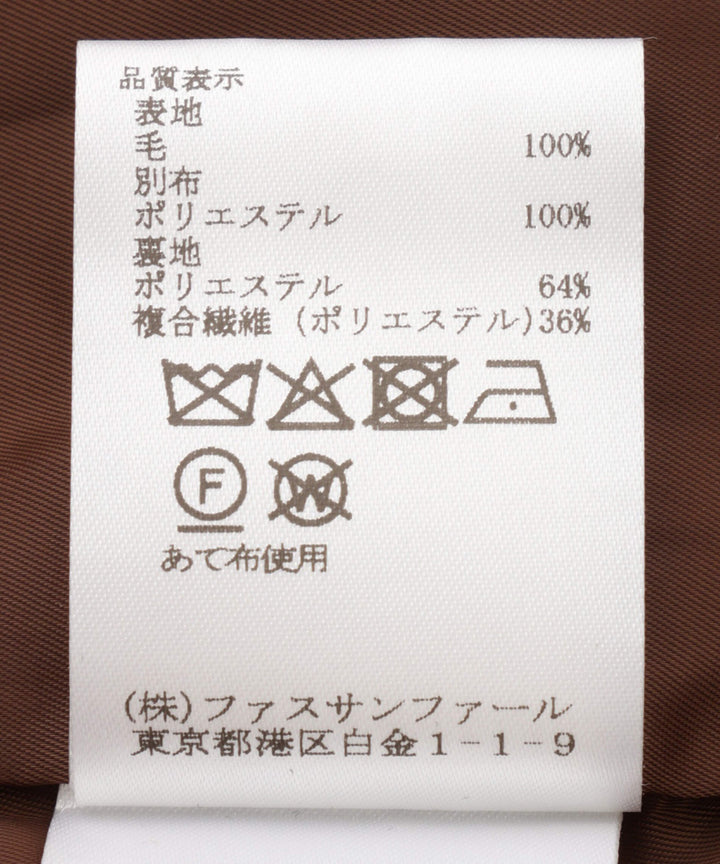 チェック柄フーデッドコート