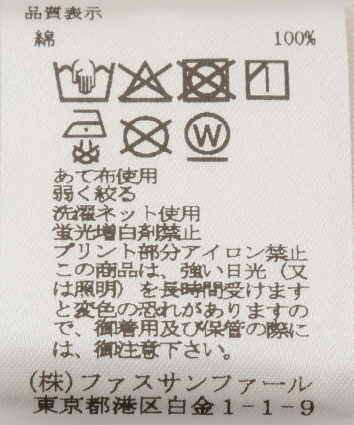 バックロゴプリントTシャツ