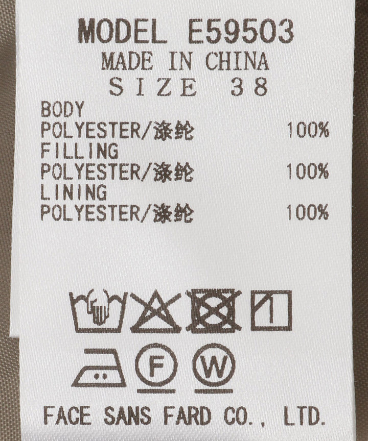 ステッチワークモッズコート