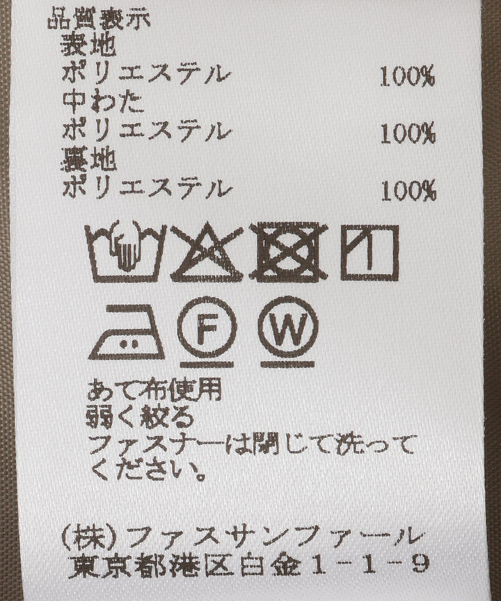 ステッチワークモッズコート