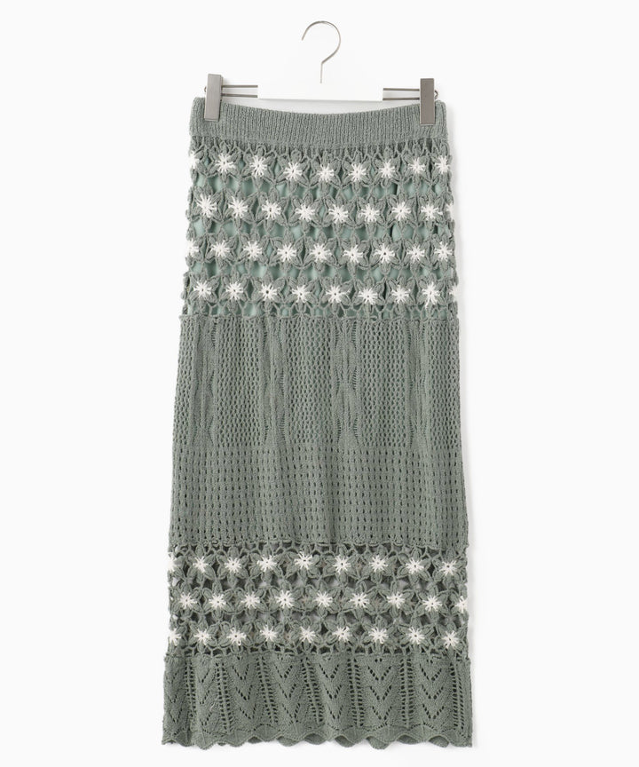 かぎ編みタイトスカート