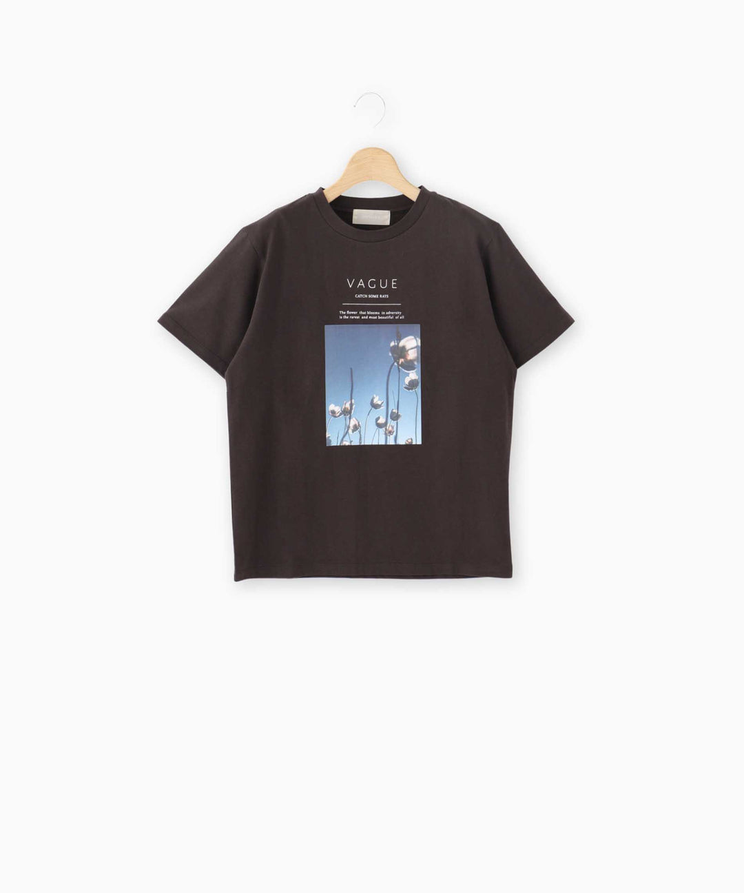 フラワーフォトプリントTシャツ