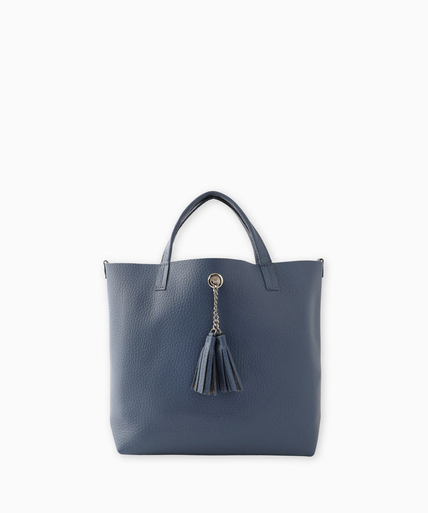 ブラックレザー ハンドバッグ タッセル付き 日本製本革タッセル付きハンドバッグ〔zu〕 フォーマルバッグ ブラック